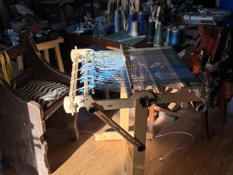 loom warped and ready to be woven.